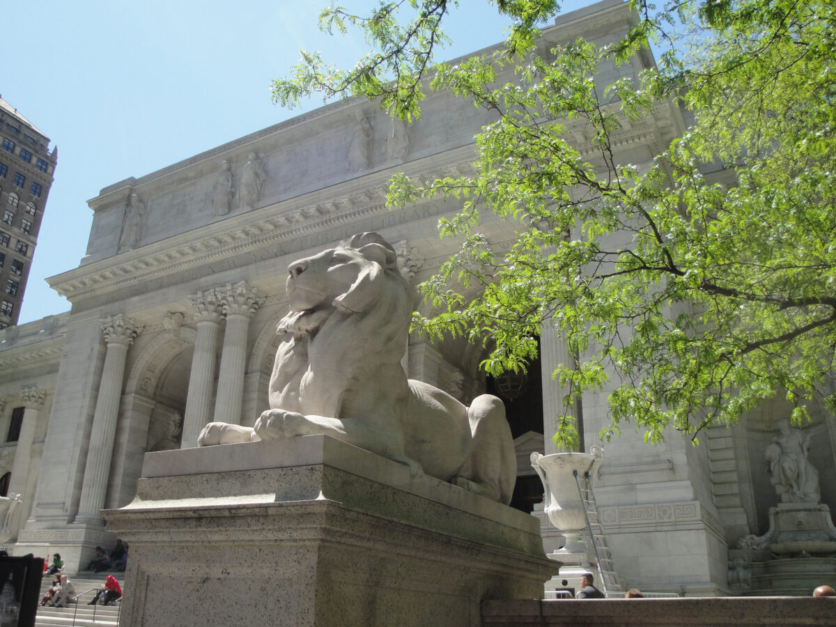 The New York City public library in 2006..
