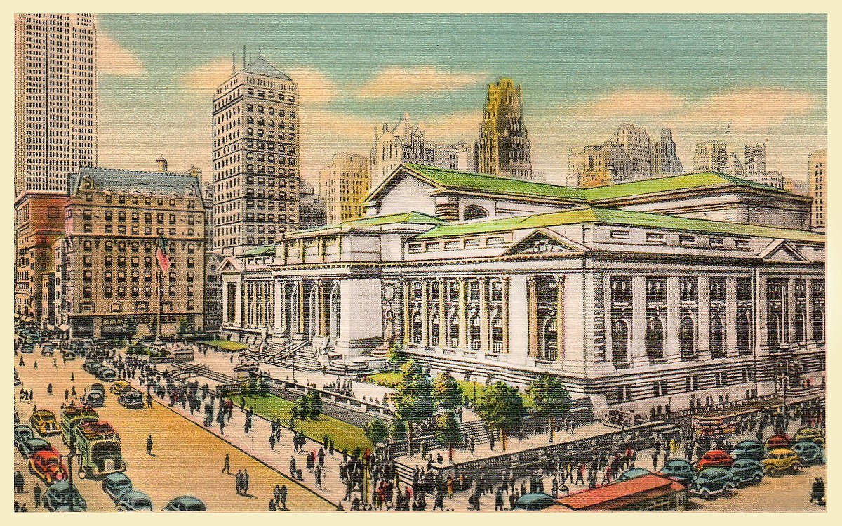 New York Public Library, built in 1911.